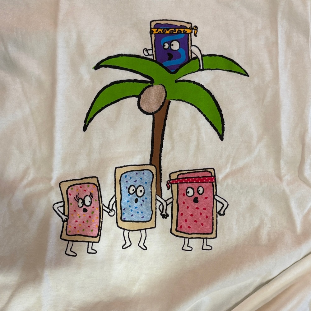 Anvil White and Blue Pop tart tshirt - Picture 5 of 6